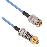 Amphenol SV Microwave FQSMPM-047-MV67.3SMPS-120 RF Cable Assemblies SMPM F QB to VITA 67.3 SMPS 12"Cable