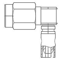 Amphenol SV Microwave SF2713-6031 RF Connectors / Coaxial Connectors SSMA R/A Plug for RG174/188/316