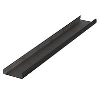 BOPLA 84137000 Cover PROFILE, ALUBOS, OPEN, 1 MTR, ALUM, BLACK POWDER COATED