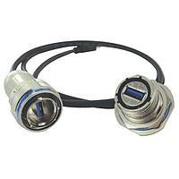 Amphenol Socapex USB3FTV7SAGF059 USB Type A Connectors SZ 15 Jm Nt Rdc Flng Rcpt USB OD Cad