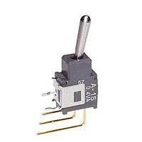 NKK Switches A1SAV Toggle Switches (ON)-OFF-ON .394 BAT VERTICAL PC .4VA