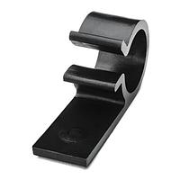 HellermannTyton D20L4 Cable Mounts Screw Mount Cable Clip, 0.79" Max Bundle Dia, 0.31" Mounting Hole Dia, POM, Black, 200/pkg