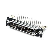 ITT Cannon DBMP25SJA197 Receptacle DSUB 25 F PCB R/A G TIN