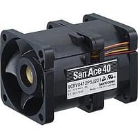 Sanyo Denki 9CRV0412P5H201 Axial DC Axial Fan, 40x40x56mm, 12VDC, Counter Rotating, Tachometer, PWM Closed Loop