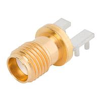 Amphenol SV Microwave 2921-61493-TD PCB Connectors SMA F Edge Launch Conn, 4 Legs, TinDip