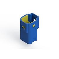EDAC 560-002-420-301 Headers 560 Series Wire to Wire / Wire to Board 2.5mm pitch connector with 2 board mount contacts, male, blue