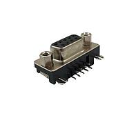Adam Tech DE09-SN-25 Receptacle CONN D-SUB RCPT 9POS R/A SLDR