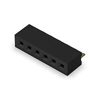 GCT (Global Connector Technology) BC075-06-A-L-A Sockets 6w, 1.0mm Pitch Socket, SIL, SMT, Horizontal, GF, Tape+Reel