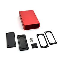 Bud Industries EXN-23358-RD PCB Enclosure Extruded Aluminum Enclosure Red (2 X 4.5 X 6.7 In)