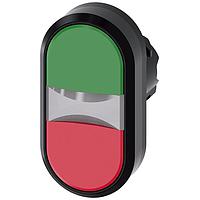 SIEMENS A6X30137617 Flat Button ILLUMINATED TWIN PUSHBUTTON. GREEN. RED