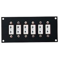 OMEGA SHXJP4-72-BLANK High Temp Jack Panel Assemblies for Miniature Thermocouple Connectors (None, none, None)