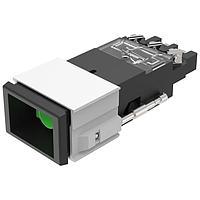 EAO 02-692.011 Switch Actuators Actuator, 21.2 mm x 29.2 mm, Black, Plastic, 2 C, Rest (a) - Momentary, Screw terminal