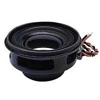 Same Sky (formerly CUI Devices) CMS-3116-24L100 Speaker 31 square, 16.8mm deep, Nd-Fe-B, PU+paper, 2 W, 4 ?, 240 Hz, 100mm wire leads