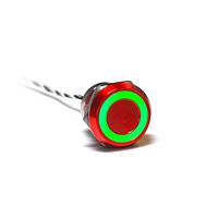 Bulgin MC25LORRG Capacitive Touch Switches 25mm Norm Op Al Red Anodised Red/Grn LED