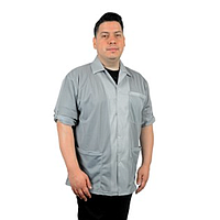 Desco 74324 Jacket with Convertible Sleeves (Grey, X-Large)