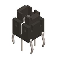 Diptronics TLL-62BA-S-V-B Tactile Switches Through Hole 6.1*6.1 (LED Color)