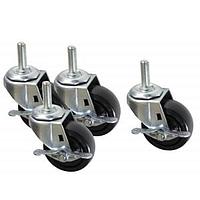 Hammond Manufacturing RRLDCASTER Accessories 4 pc Caster Set for Open Frame Rack