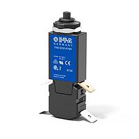 E-T-A Circuit Breakers 1140-G151-P7M1-018803-10A Circuit Breakers Miniaturised double pole thermal circuit breaker with push-to-reset tease-free, trip-free, snap action mechanism (R-type TO CBE to EN 60934). Threadneck panel mounting. Suitable for line and neutral switching - the thermal actuator op