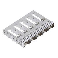 AMP Connectors - TE Connectivity 2284170-1 SFP+ ENHANCED 1X5 CAGE ASSEMBLY PRESS FI