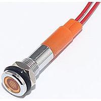 Mallory Sonalert FL1M-6FW-1-Y110V Indicators LED YEL 6MM NUT 110VAC/DC