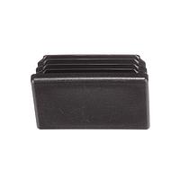 Essentra Components RCR111554A Rectangular Glide 3.0 x 2.0In RECT Tube Glide: Textured BLK LDPE
