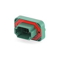 DEUTSCH - TE Connectivity DT13-08PC Headers HDR, 8P, GRN, RA, NI/CU, C