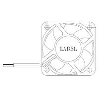 Delta Electronics, Inc. AUB0412VD-00 Tubeaxial Tubeaxial Fan, 40x20mm, 12VDC, Sleeve, 3x Lead Wires, Lock Rotor Sensor, Tach