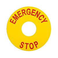 Eaton E22VA2 Legend Plate 45MM DIA ROUND VISUAL AID PLATE-YE BLANK