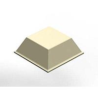 3M Electronic Specialty SJ-5523 (WHITE) Tapered Square LARGE SQUARE WHITE TAPERED 4 PER PAD