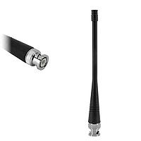 Siretta DELTA12/x/BNCM/S/S/17 Indoor Antennas 151 & 173 MHZ 130mm FLEXY RUBBER 1/4 WAVE WHIP ANTENNA 3DBI GAIN BNC MALE CONNECTOR