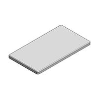 Masach Tech MS631-10S-NS EMI/RFI Shield, One-Piece 63.1 x 35.5 x 2.8mm One-piece Drawn-Seamless RF Shield/EMI Shield (Nickel-Silver)