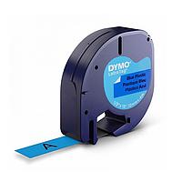 DYMO 63020747 LetraTag Blue Plastic Tape (12mm x 4m)