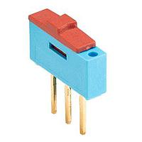 Same Sky (formerly CUI Devices) MSS-102545-14A-D Miniature Slide Switch Slide Switch, 10 x 2.5 x 6.4 mm, 1.4 mm Raised Slide actuator, TH