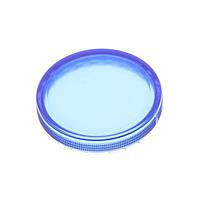 EAO 2390.31752.6 Switch Hardware Lens Series 61, D19,7 blue plastic transparent