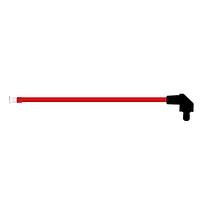 BIVAR SZR1-10.00-F4PBE-2 Flexible Light Pipes with LEDs 10 Inch, Red Fiber, Blue Lens