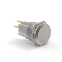 Alcoswitch - TE Connectivity 2-2213767-0 Pushbutton Switches AV19 SPM 0.4VA MOVE RING LED BLUE 24V