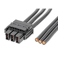 Molex 218057-0305 Discrete Wire Cable Assemblies FEM/PIGTAIL 3CKT SR CBL ASSY 500mm BLK 11mm Pitch EXTreme Guardian