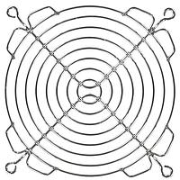 Qualtek Electronics 08128 Guard 120mm Wire Form Fan Guard, Bright Nickel Chrome Finish