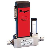 Dwyer DMF-41408 Digital Mass Flow Controller for 10 Gases – Auto Zero & Tune Functions (316 Stainless Steel, 2 l/min, ± 1 %, 1/4 in, Compression Fitting)
