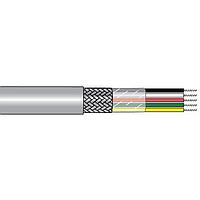 Alpha Wire M1114 SL001 Multi-Conductor Cables 22 AWG 4 Conductor communication cables, Braid, 1000 ft  - Slate
