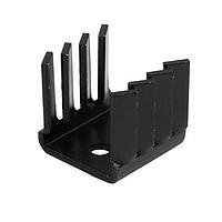 Same Sky (formerly CUI Devices) HSS19-B20-NP Component heat sink, stamping, TO-218/TO-220, 19 x 22 x 19 mm, no pin