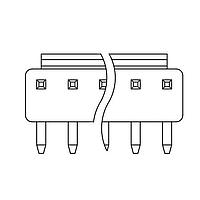 Adam Tech LHC-20-TRA Power CONN HEADER SMD R/A 20POS 3.96MM
