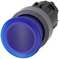 SIEMENS 3SU10311AD500AA0 Mushroom ILLUM. MUSHROOM PUSHBUTTON. 30MM. BLUE