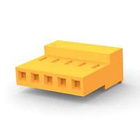 AMP Connectors - TE Connectivity 3-640431-5 Receptacle Housing CLOSED W/O TABS 5P Orange 18 AWG