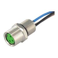 Murrelektronik 7000-08583-9690050 Connectors M8 female receptacle front mount incl. nut, wires PP 4x0,25 0,5m