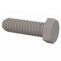 Essentra Components 010256H028 Cap Screw Hex Unslotted Bolt, #2-56 Thread, 9/32 Lg
