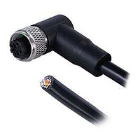 Same Sky (formerly CUI Devices) CDM1274-04D-01FRA-2M -67 Sensor Cables / Actuator Cables Angled,Shielded,D-Code 4PIN ,Screw Copper alloy,PUR  2.0M