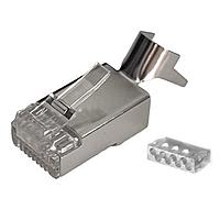 MH Connectors MHRJC6AR322N Connectors 8P8C Cat6a shielded mod plug, 1.1mm wire, 50u" Plating