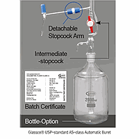 Glassco GL.118.272.02 Bottles, Reservoir, for Automatic Buret, Clear, Neck Size 29/32, 2,000ml