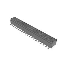 Samtec CLM-120-02-F-D Sockets Low Profile Dual-Wipe Socket, 1.00mm Pitch